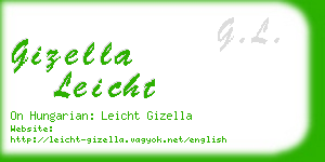 gizella leicht business card